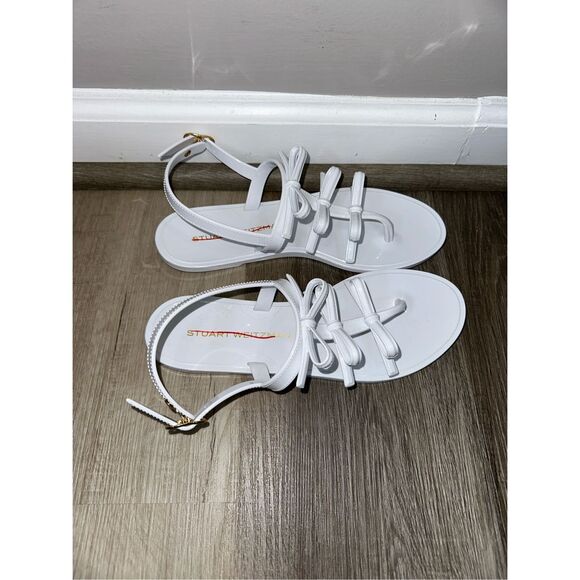 Stuart Weitzman Felicity Bow Jelly Sandals Size 8 $195 - Picture 8 of 10